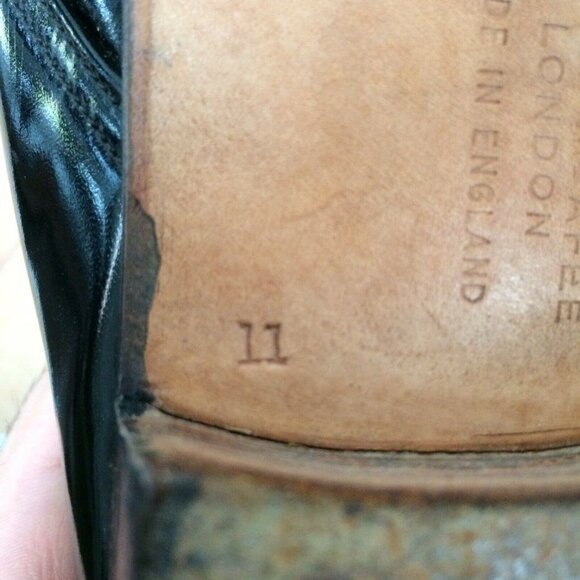 Alan McAfee London Made In England Men's Black Size 11 C Single Shoe Left - Picture 8 of 8